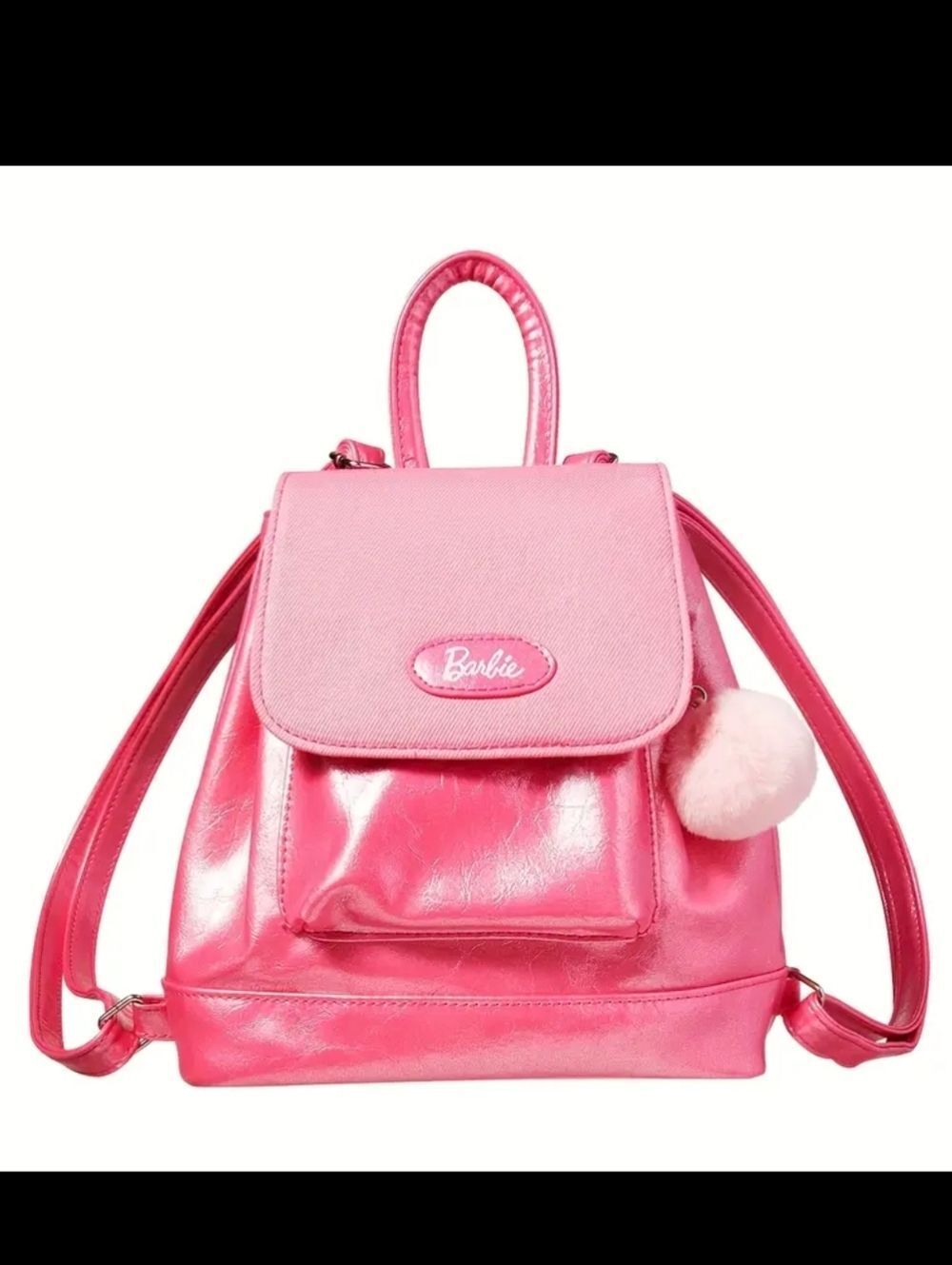 Miniso Barbie Shimmer Double Shoulder Bookbag Backpack Bag